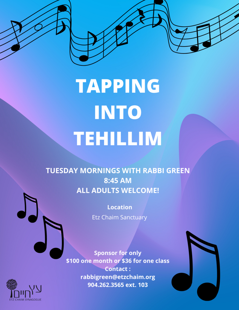 Banner Image for Tehillim Tuesday Class